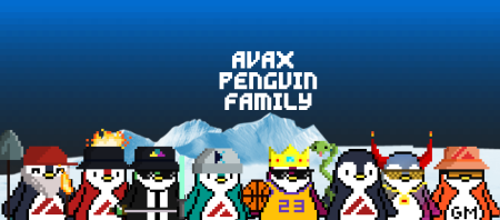 Avax Penguin Family Header Avalanche NFT Avax NFTs Project AvaxNFTs.com