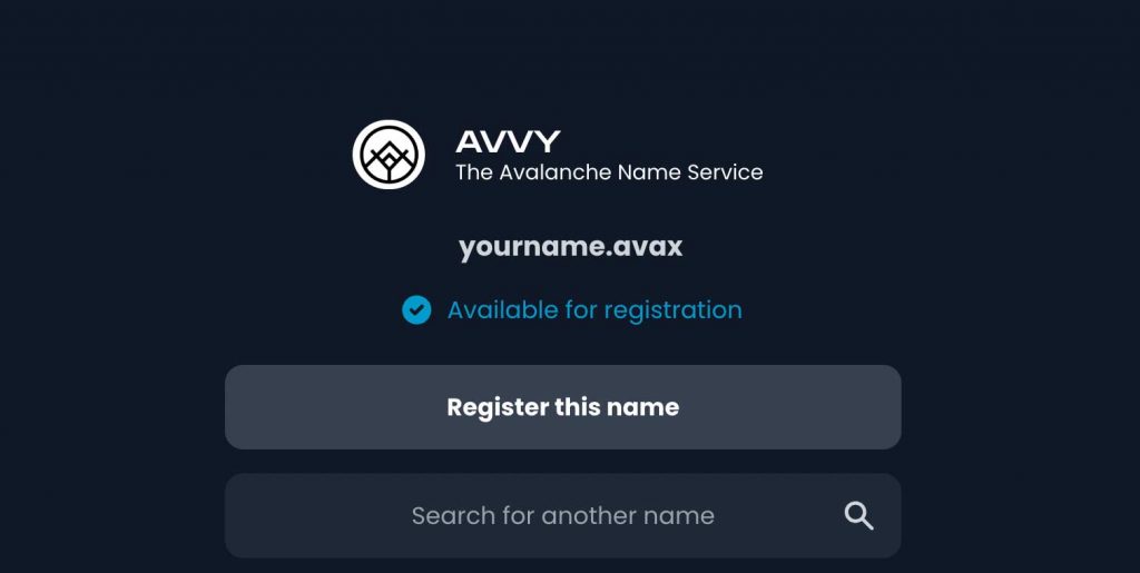 Avvy Domains Avalanche NFT Avax NFTs Project AvaxNFTs.com